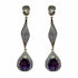 Palestro Milano Orecchini Gold - Violet Lillac Acqua Marina Goccia della Fortuna