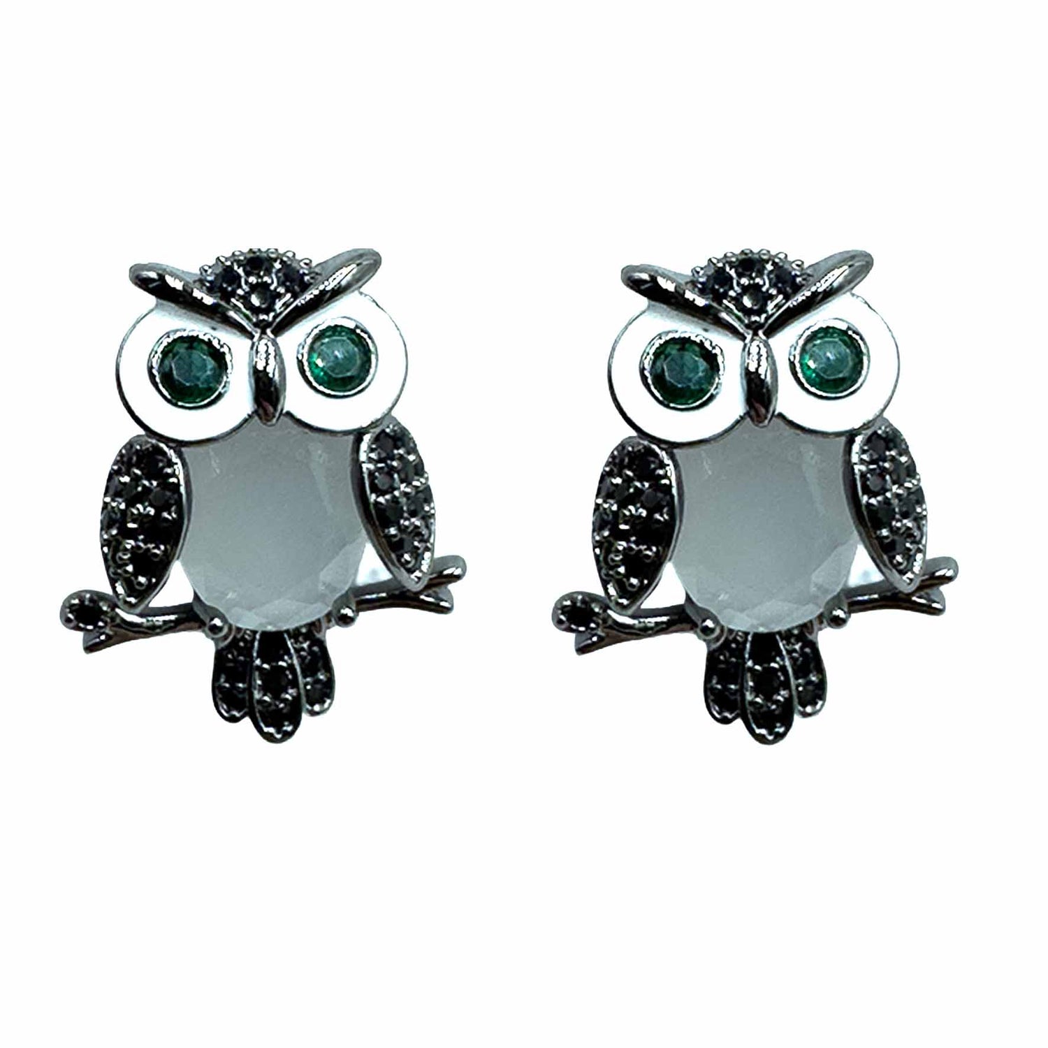 Palestro Milano Orecchini Grigio Gufetto curioso