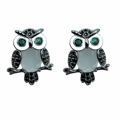 Palestro Milano Orecchini Grigio Gufetto curioso