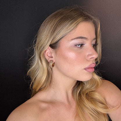 Palestro Milano Orecchini Hoops di zirconi