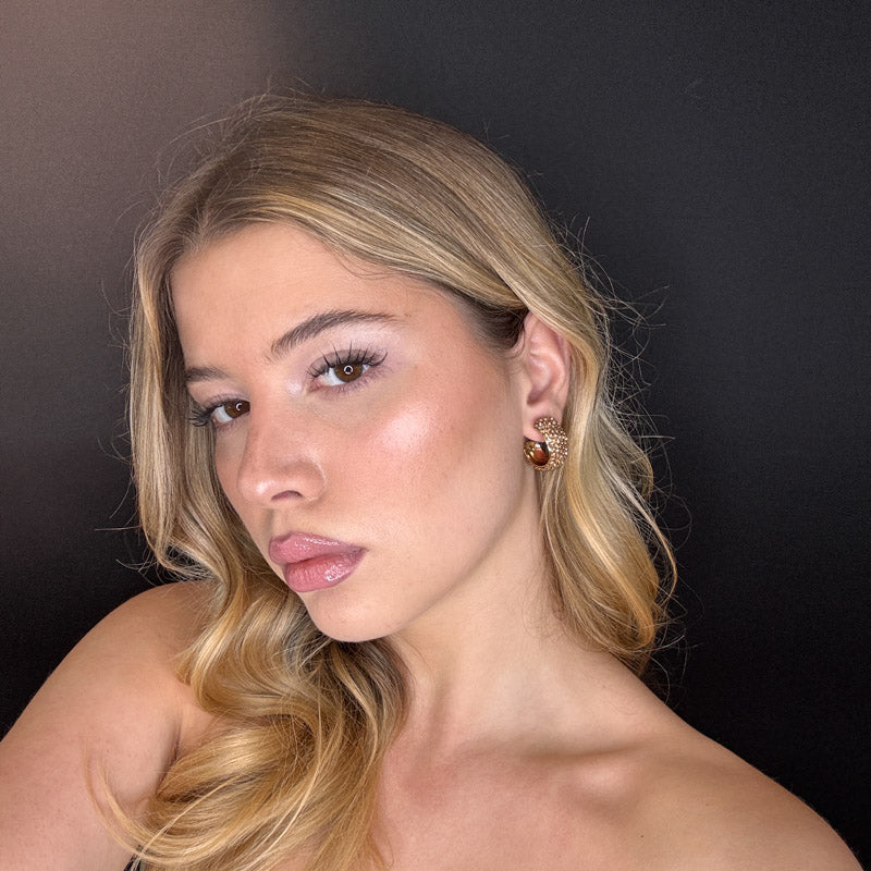 Palestro Milano Orecchini Hoops di zirconi