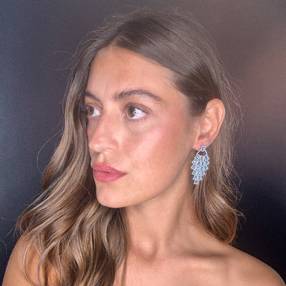 Palestro Milano Orecchini Incantesimo di cristalli&amp;pavè