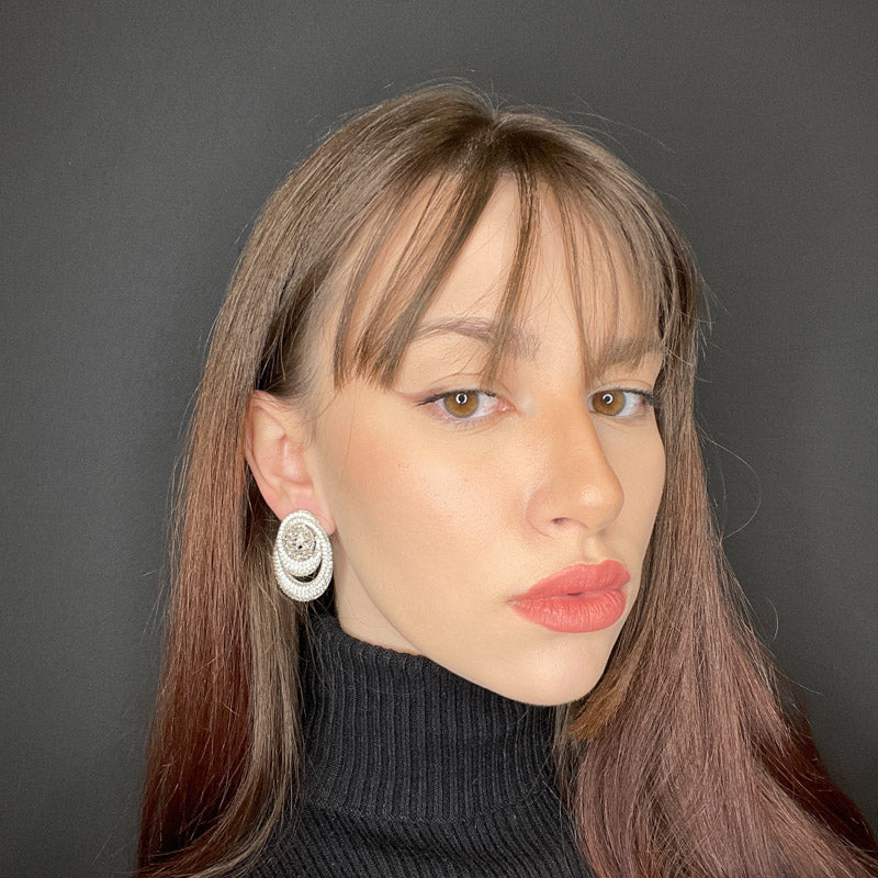 Palestro Milano Orecchini Incontro di Zirconi