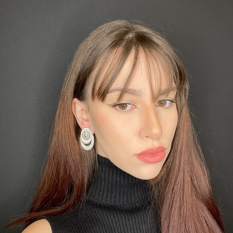 Palestro Milano Orecchini Incontro di Zirconi