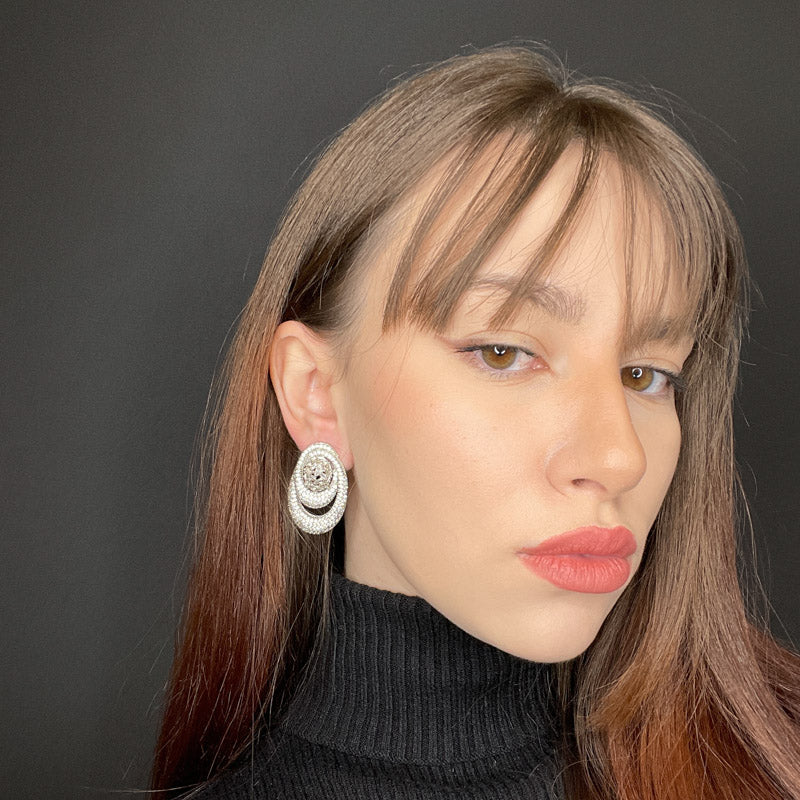 Palestro Milano Orecchini Incontro di Zirconi