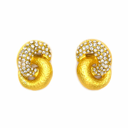 Palestro Milano Orecchini Intreccio di Zirconi