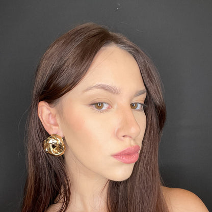Palestro Milano Orecchini Intreccio gold plated