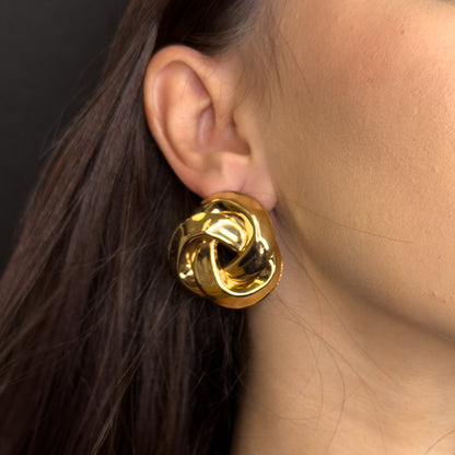 Palestro Milano Orecchini Intreccio gold plated