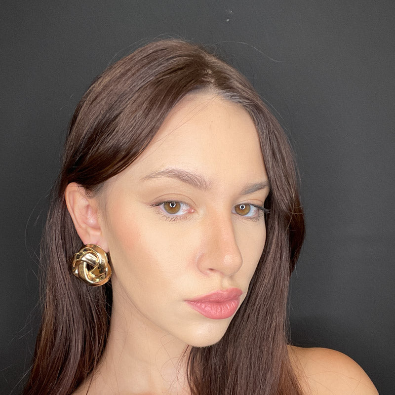 Palestro Milano Orecchini Intreccio gold plated