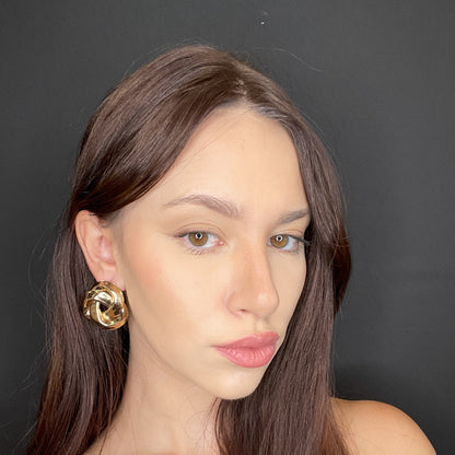 Palestro Milano Orecchini Intreccio gold plated