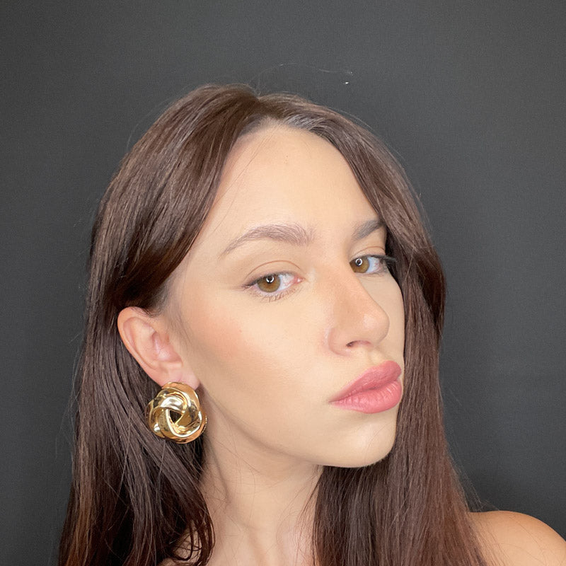 Palestro Milano Orecchini Intreccio gold plated