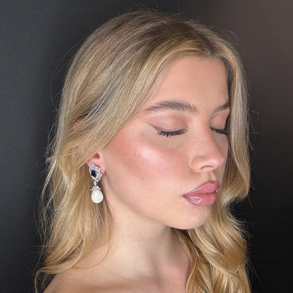 Palestro Milano Orecchini Kate con perla pendente