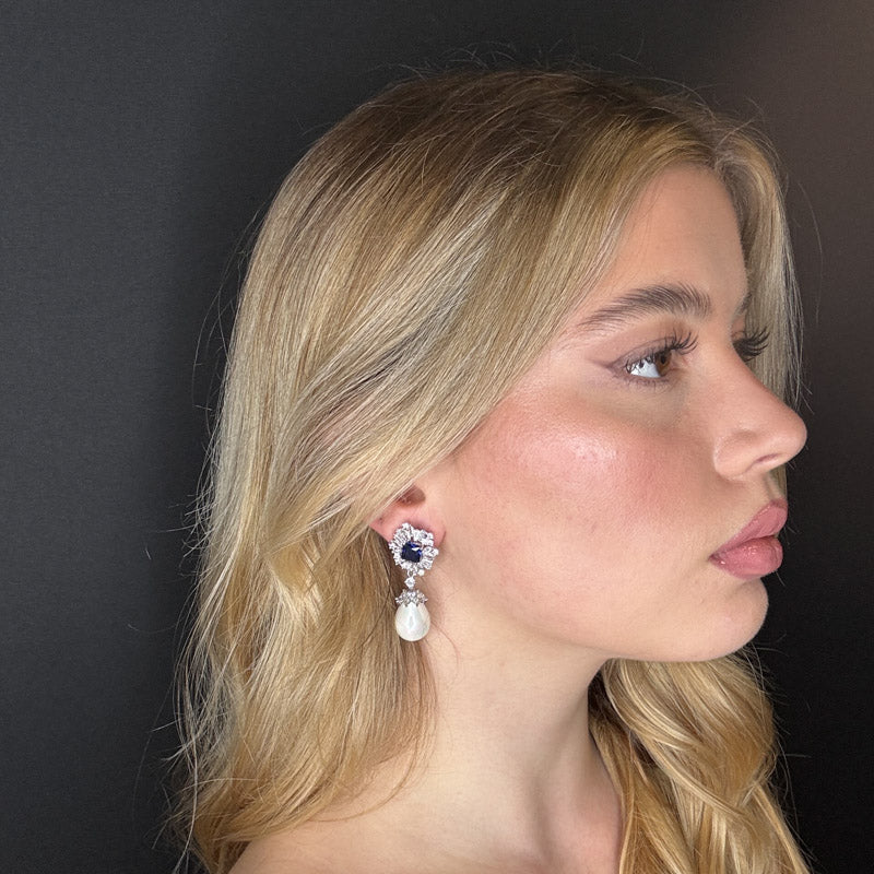 Palestro Milano Orecchini Kate con perla pendente