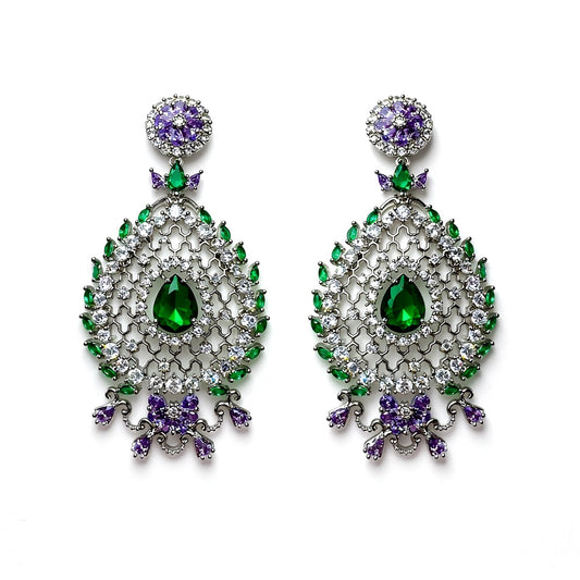 Palestro Milano Orecchini Lillac Dama di pietre preziose