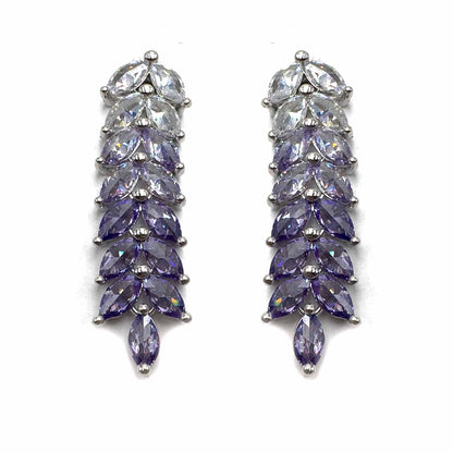 Palestro Milano Orecchini Lillac Foglioline sfumate