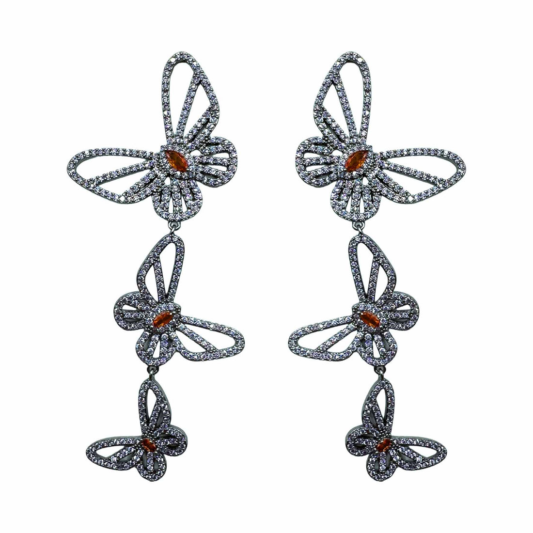 Palestro Milano Orecchini Lillac Tris di farfalle