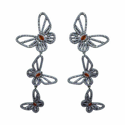 Palestro Milano Orecchini Lillac Tris di farfalle