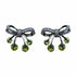 Palestro Milano Orecchini Lillac - Verde Oliva Fiocchetti di pavè con palline