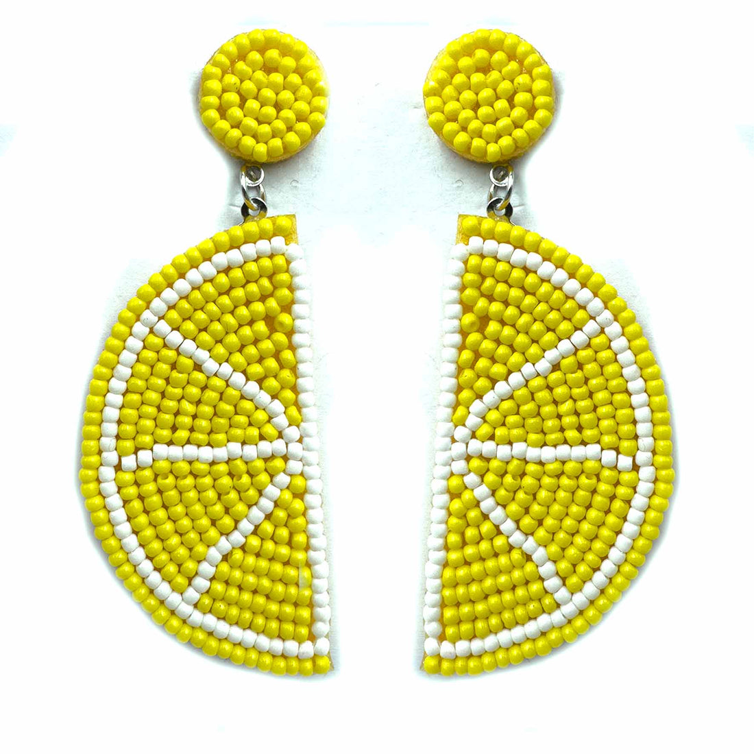 Palestro Milano Orecchini Limone a spicchio di perline