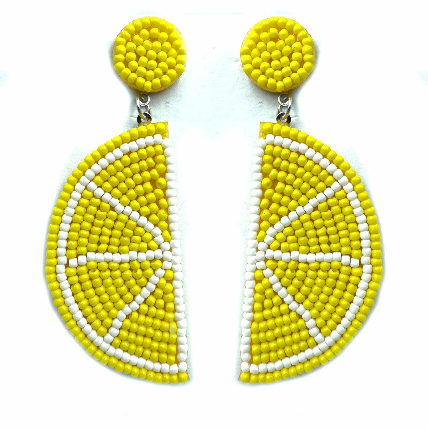 Palestro Milano Orecchini Limone a spicchio di perline