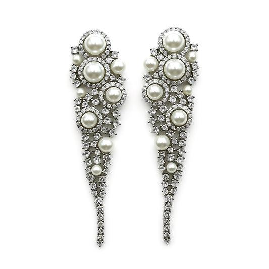 Palestro Milano Orecchini Magia di Perle e Cristalli