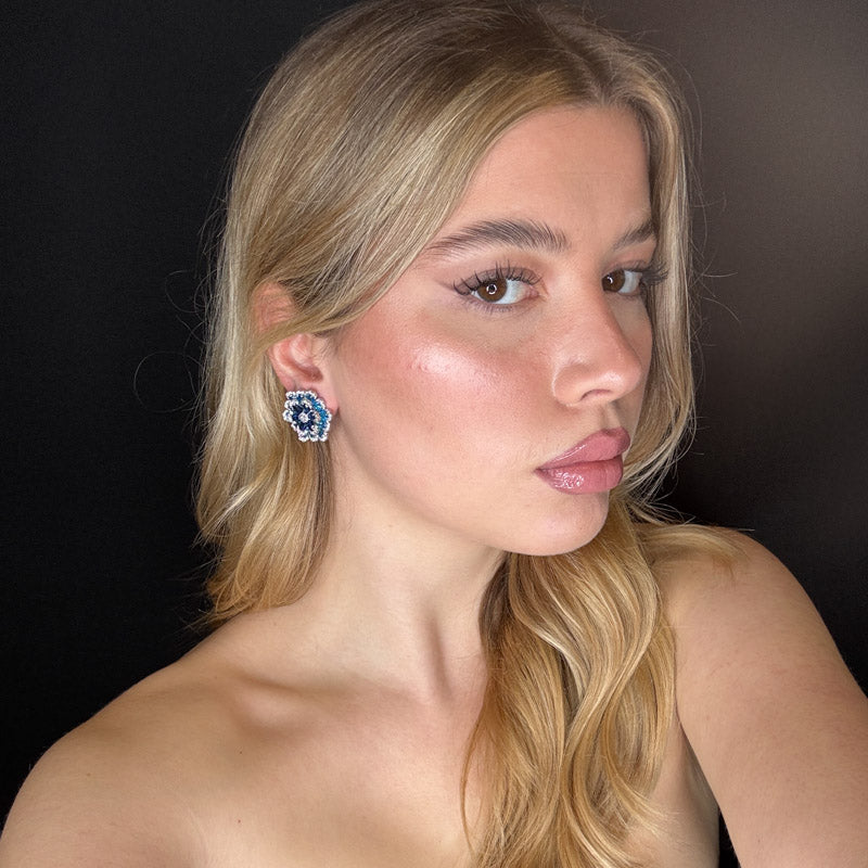 Palestro Milano Orecchini Margherite di pavè