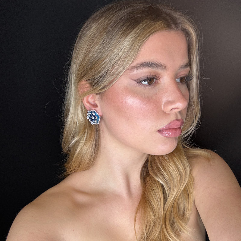 Palestro Milano Orecchini Margherite di pavè