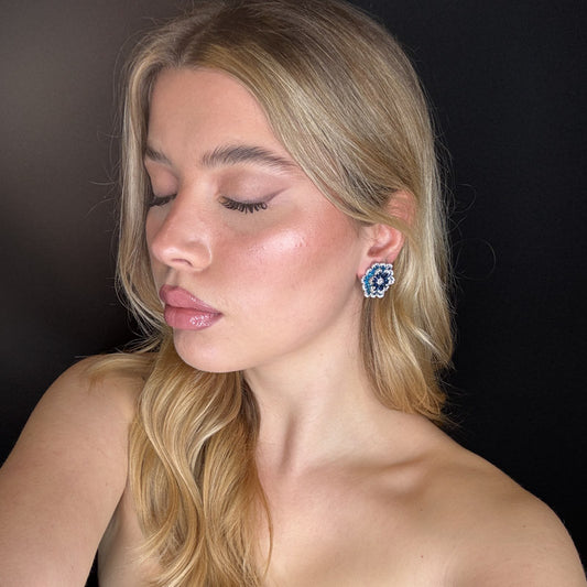 Palestro Milano Orecchini Margherite di pavè