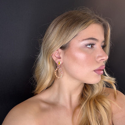 Palestro Milano Orecchini Margheritine di pavè