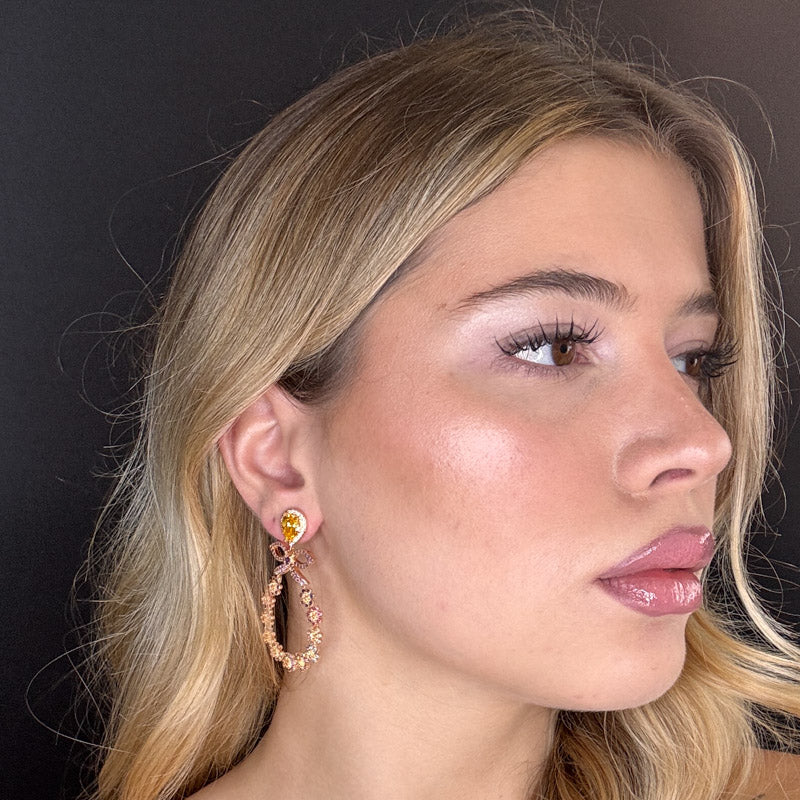 Palestro Milano Orecchini Margheritine di pavè