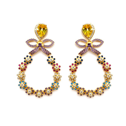 Palestro Milano Orecchini Margheritine di pavè