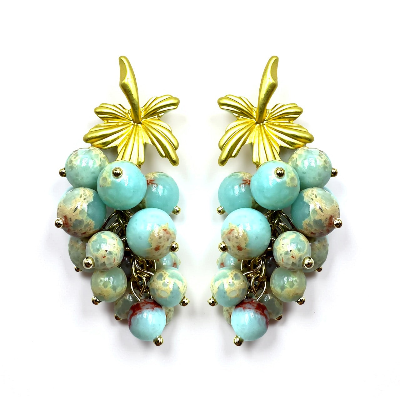 Palestro Milano Orecchini Marmo Turchese Uva - new edition 2025