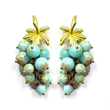 Palestro Milano Orecchini Marmo Turchese Uva - new edition 2025