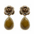 Palestro Milano Orecchini Marrone Camelia con goccia