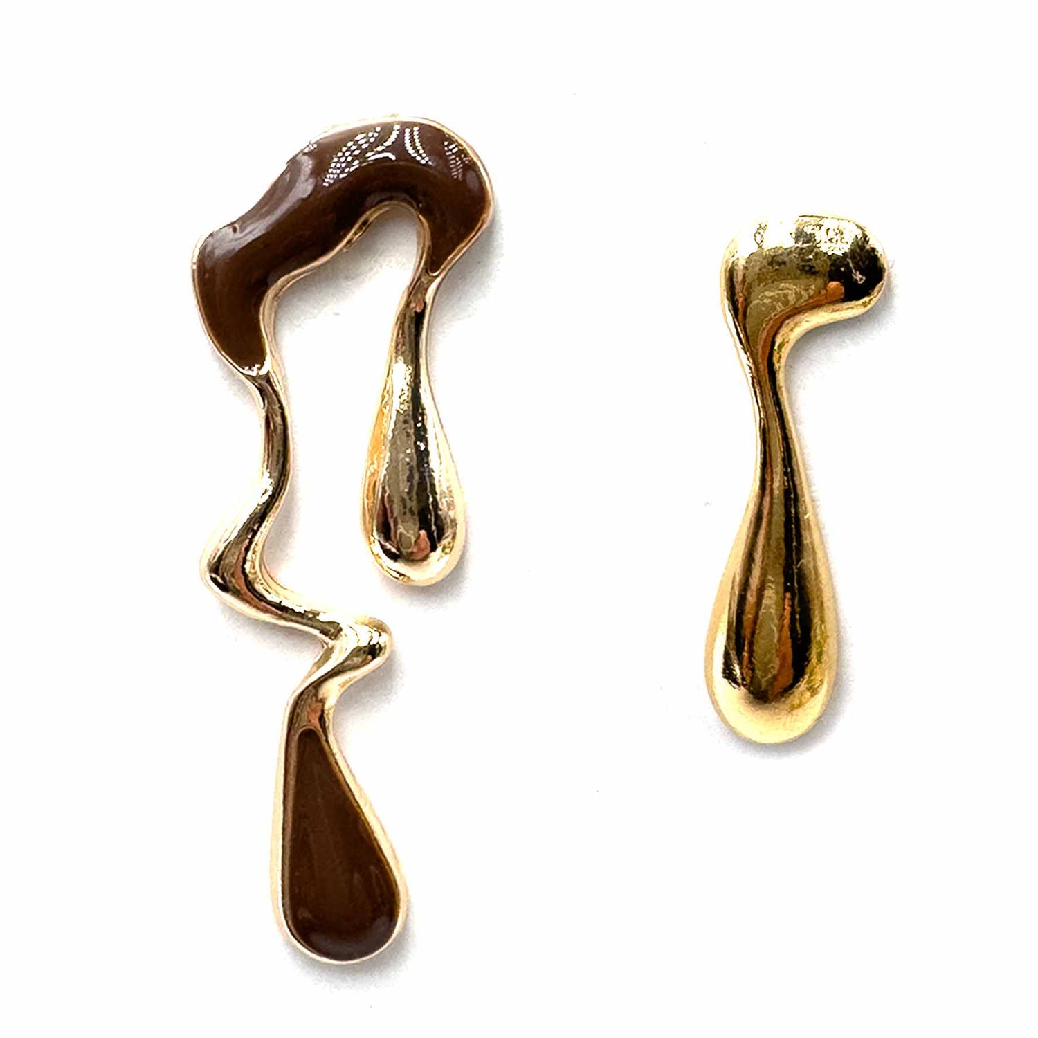 Palestro Milano Orecchini Marrone Dalì - medium size