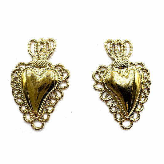 Palestro Milano Orecchini Medium Cuore Sacro