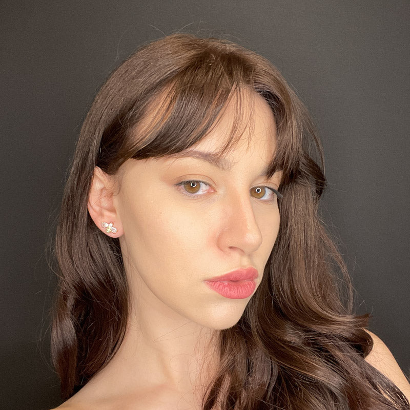 Palestro Milano Orecchini Mini ape di cristallo