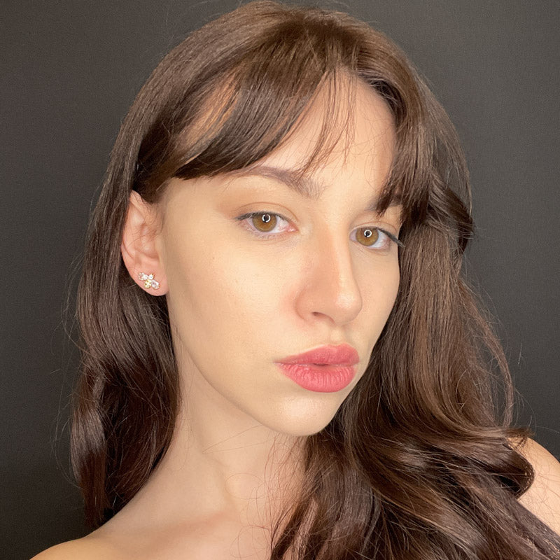 Palestro Milano Orecchini Mini ape di cristallo