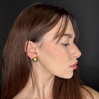 Palestro Milano Orecchini Mini Cuoricini gold