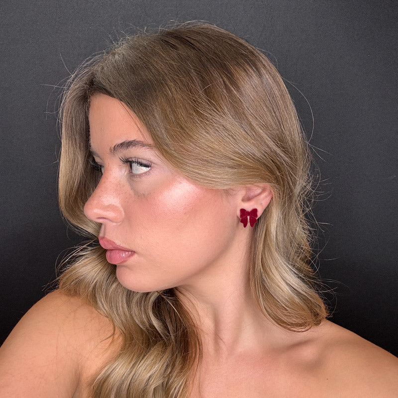 Palestro Milano Orecchini Mini Fiocchi di Velluto