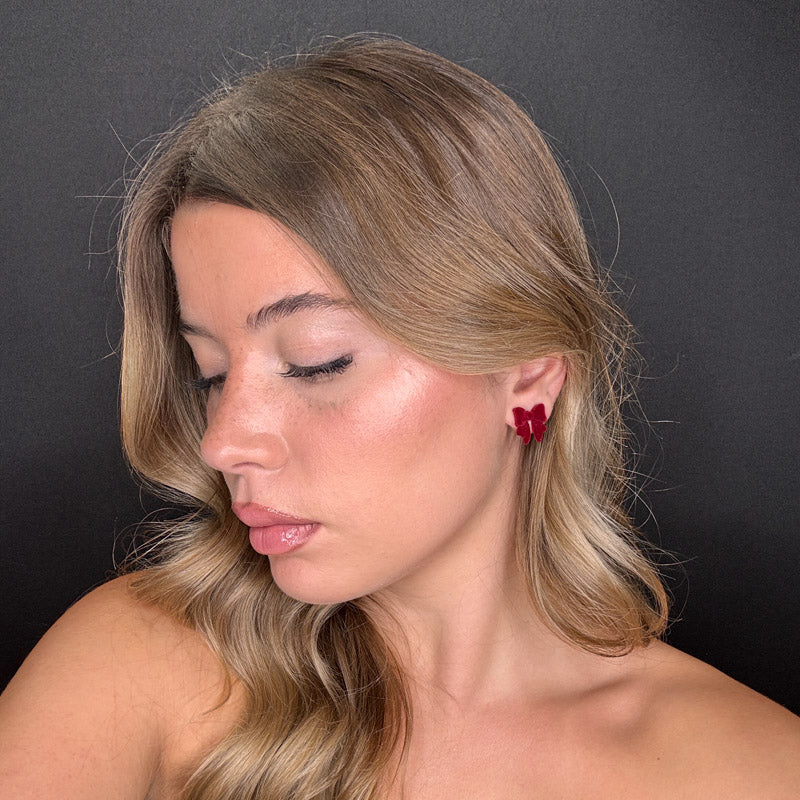 Palestro Milano Orecchini Mini Fiocchi di Velluto