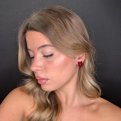 Palestro Milano Orecchini Mini Fiocchi di Velluto