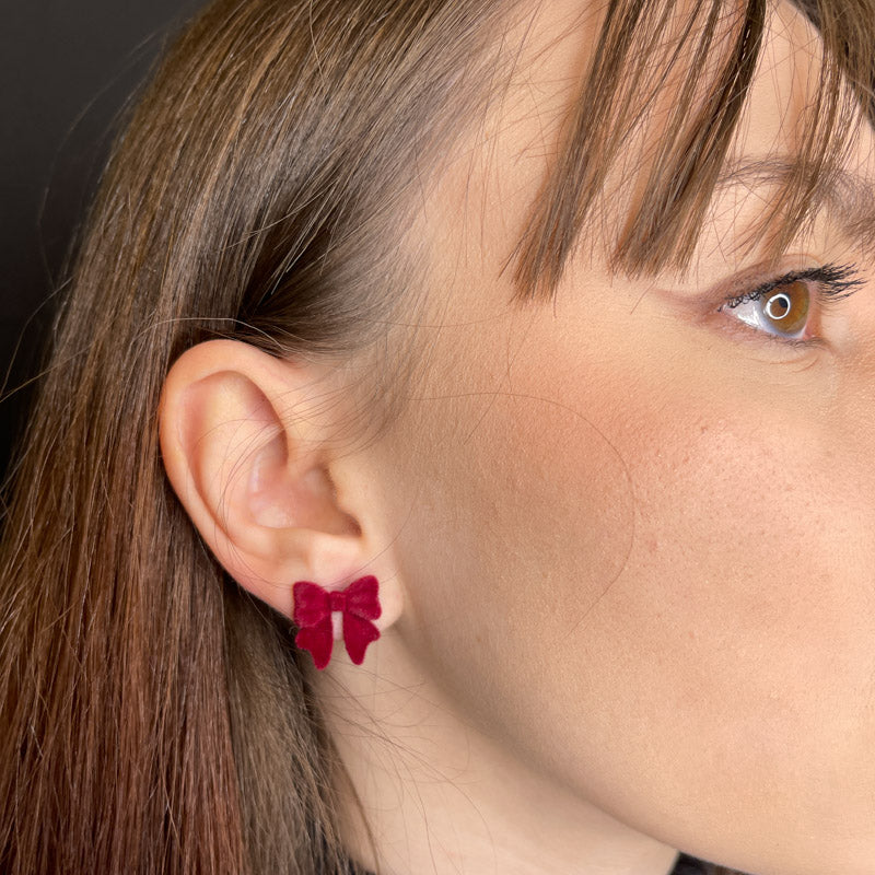 Palestro Milano Orecchini Mini Fiocchi di Velluto