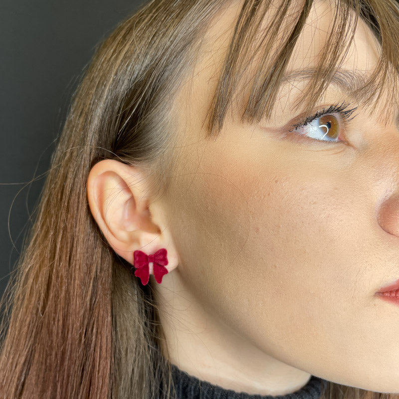 Palestro Milano Orecchini Mini Fiocchi di Velluto