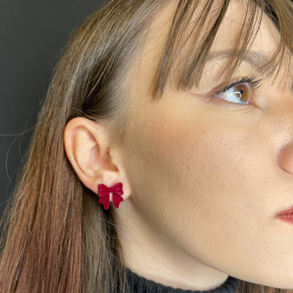 Palestro Milano Orecchini Mini Fiocchi di Velluto