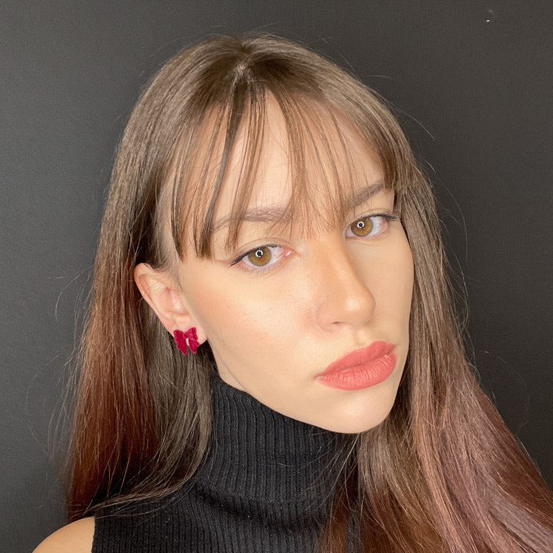 Palestro Milano Orecchini Mini Fiocchi di Velluto