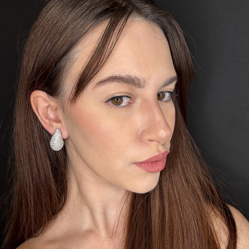 Palestro Milano Orecchini Mini Goccia di Zirconi