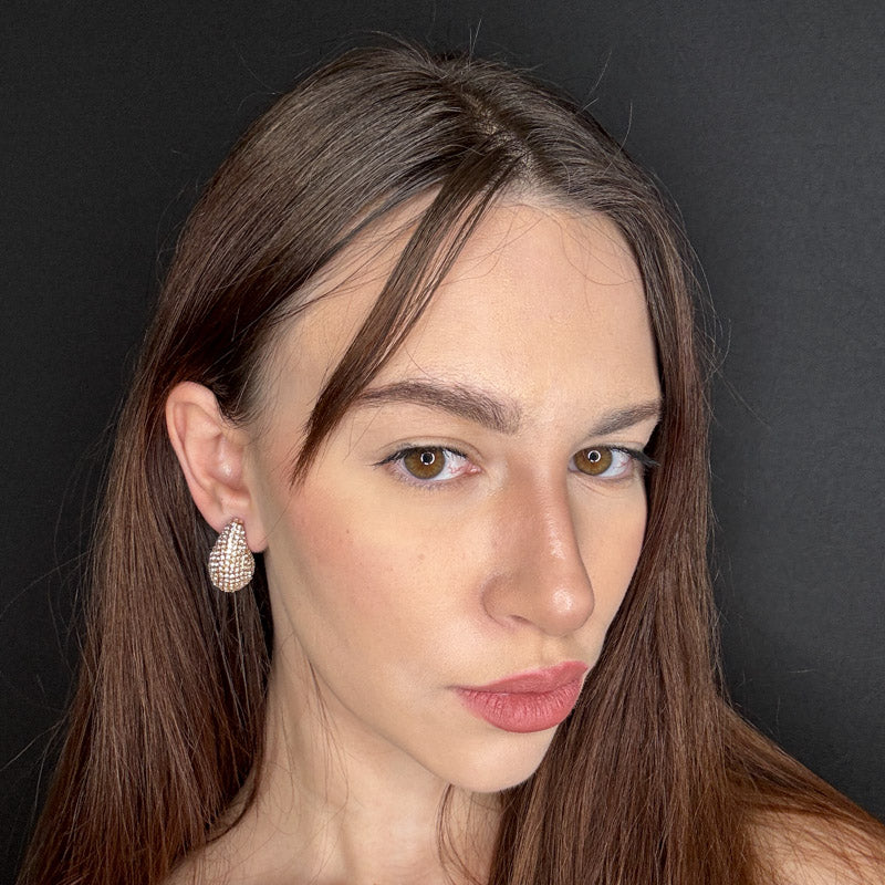 Palestro Milano Orecchini Mini Goccia di Zirconi