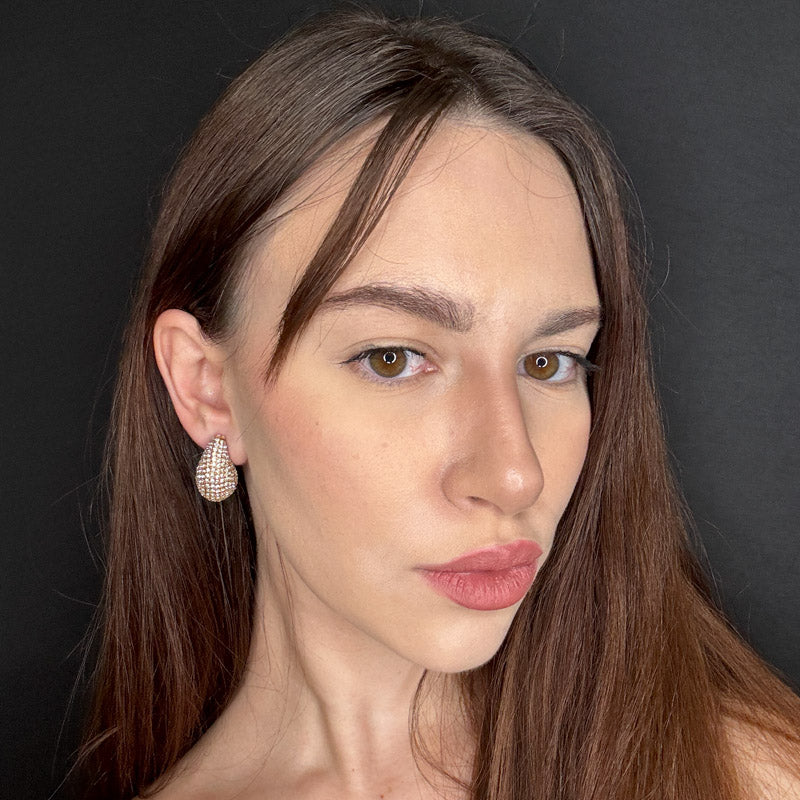 Palestro Milano Orecchini Mini Goccia di Zirconi