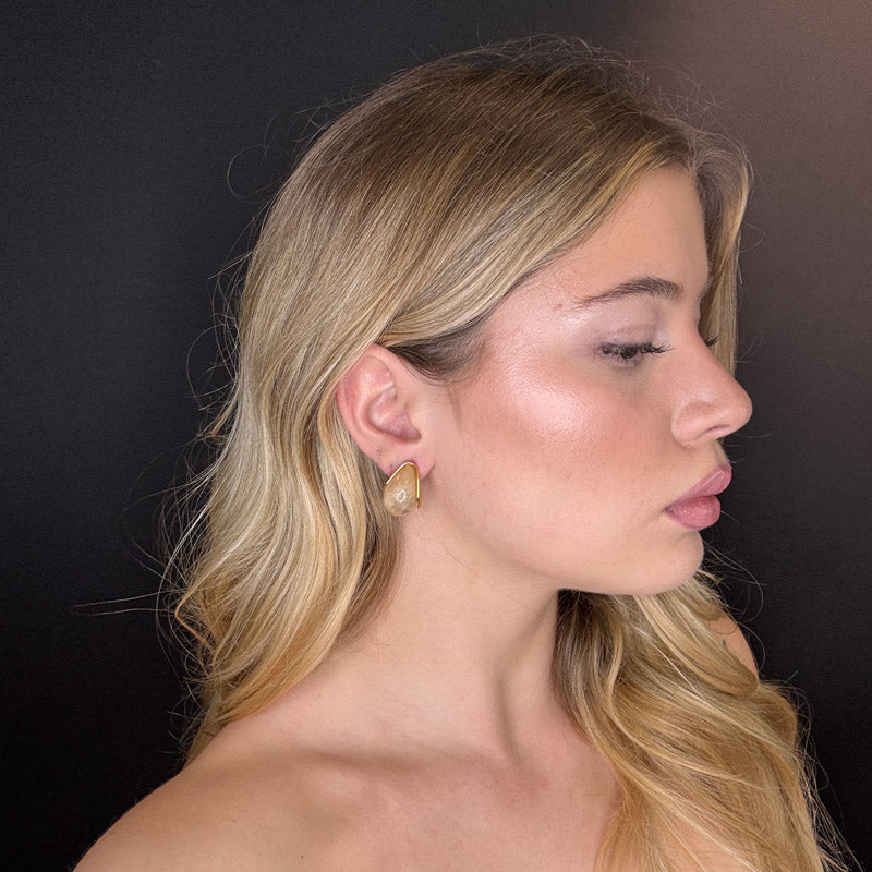 Palestro Milano Orecchini Mini Goccia Perlata